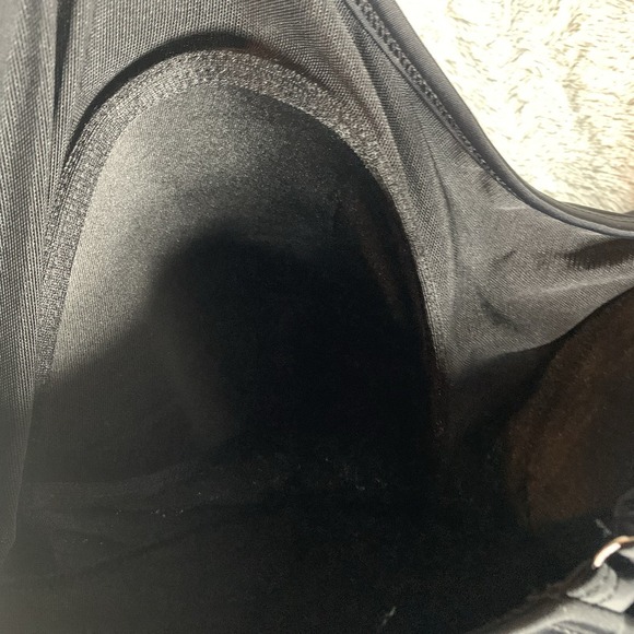 Swim Solutions‎ Women's Swimsuit Dress 18 Black One Piece Empire Tie Waist NWT - Picture 8 of 9